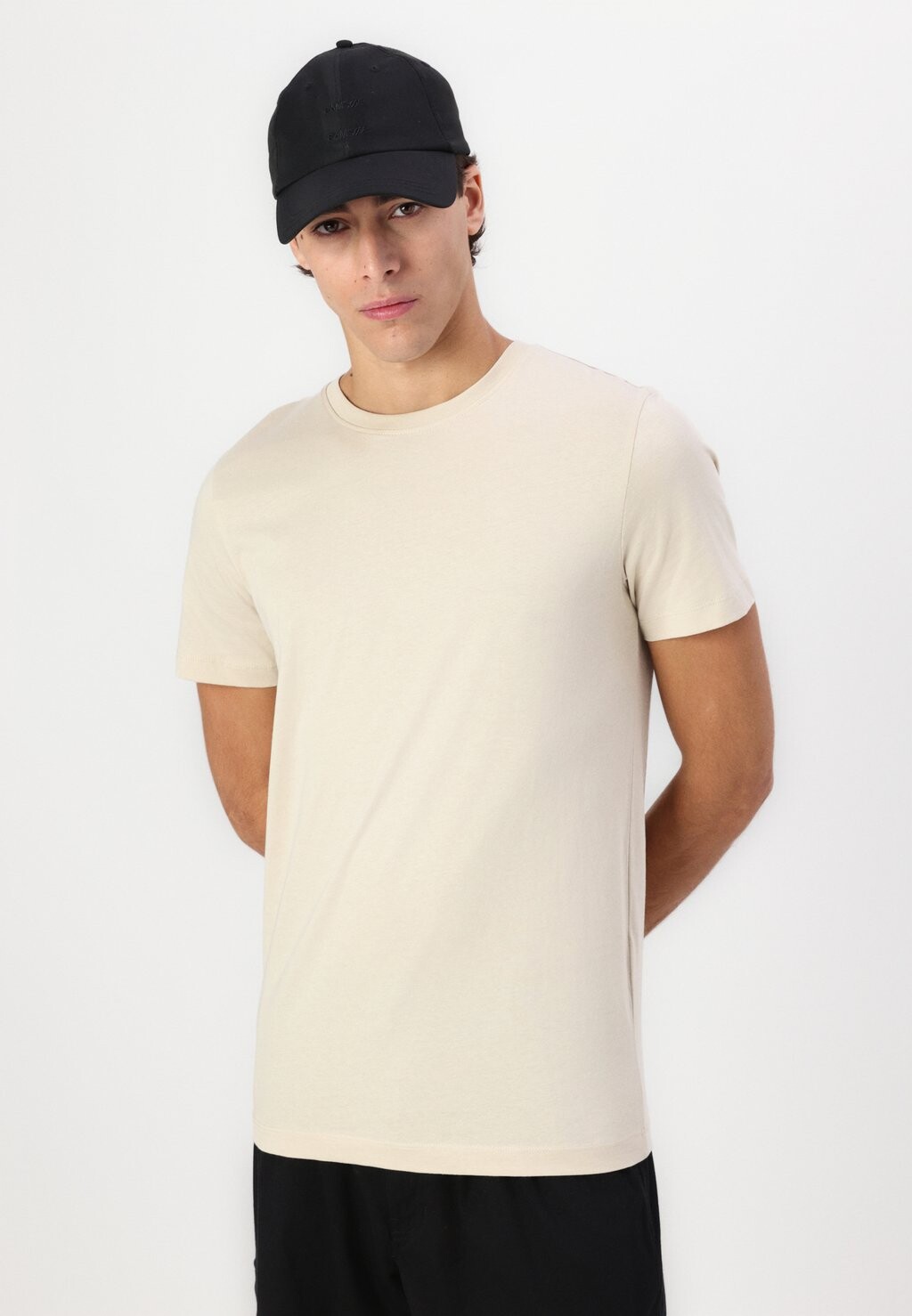 

Базовая футболка SLHCORMAC O NECK TEE 3 PACK Selected Homme, бежевый