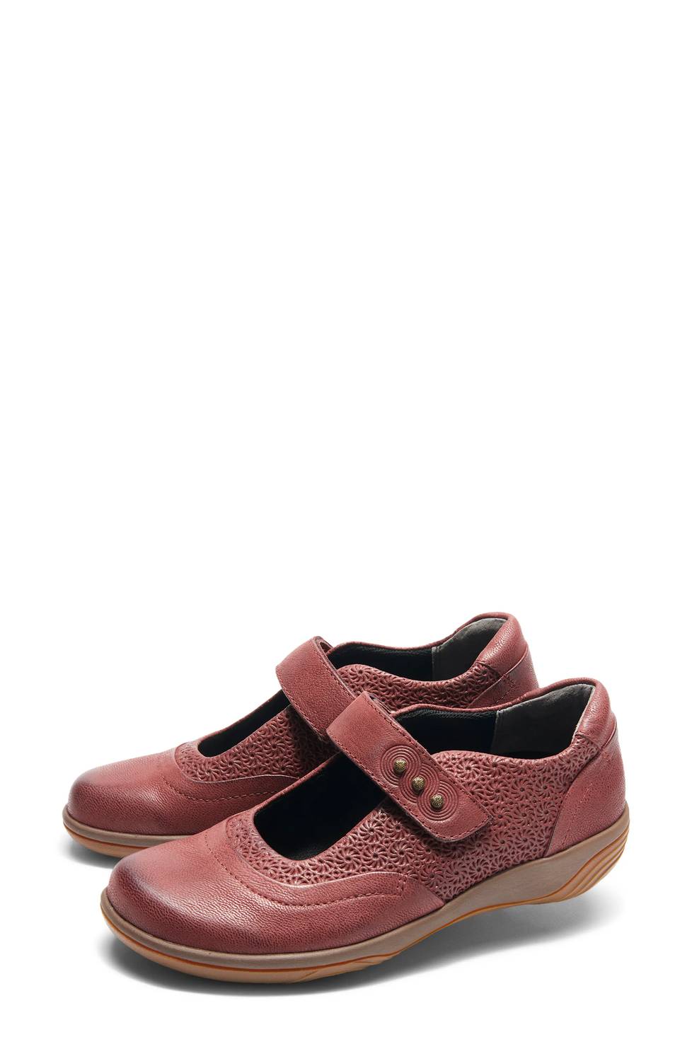 Женские туфли Aloe Mary Jane в темно-вишневом цвете Halsa Footwear, Dark Cherry