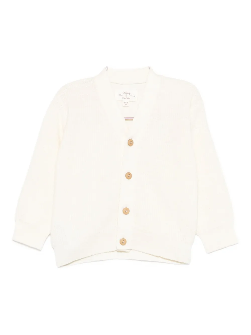 

Кардиган с V-образным вырезом Teddy & Minou, белый