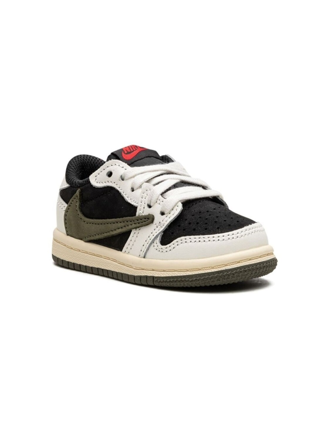 

Air Jordan 1 Low Travis Scott - Оливковые Кроссовки Jordan Kids, зеленый