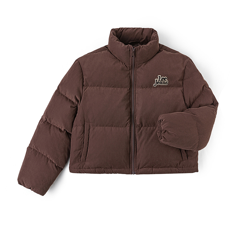 

Lee Женская пуховая куртка FW25, шоколадного цвета