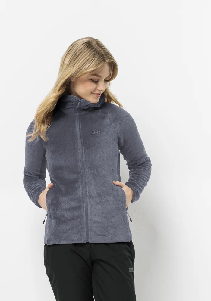 

Флисовая куртка Jack Wolfskin "ROTWAND HOODED FZ W", с капюшоном, цвет Dolphin