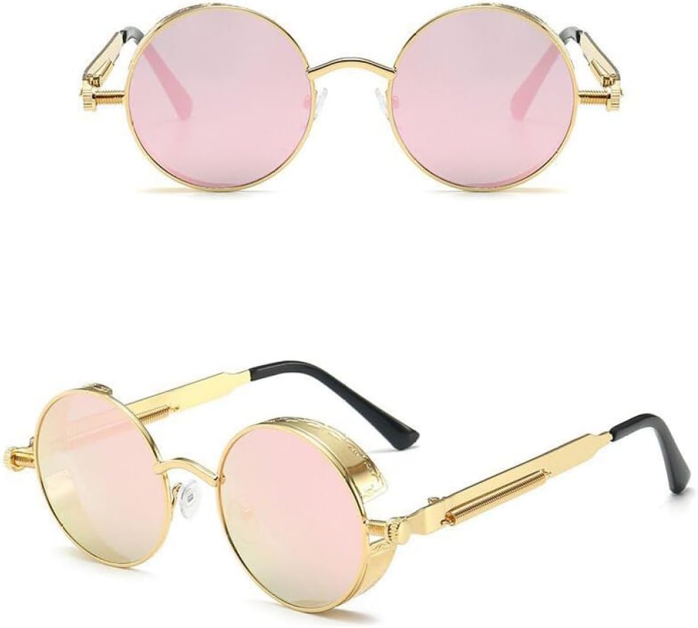 

Солнцезащитные очки MUTYNE в классическом готическом стиле стимпанк для женщин, винтажные, в круглой металлической оправе, с защитой от УФ-излучения UV400 (женские и мужские), 11