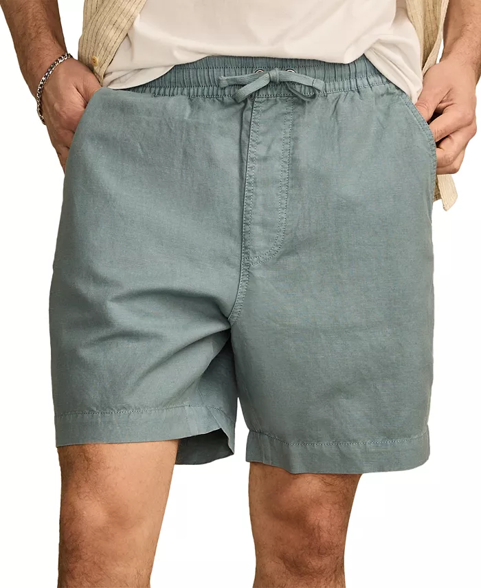 

Мужские льняные шорты на резинке 7 дюймов Lucky Brand, синий
