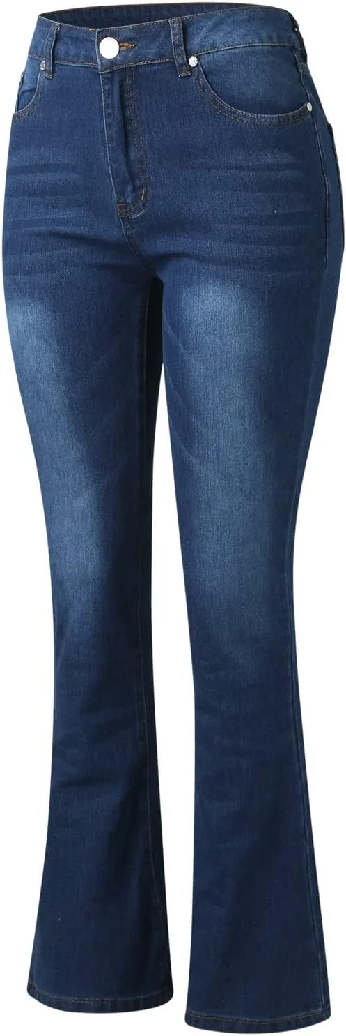 Женские джинсы Casual Flare Pants Middle Waist — фото 3