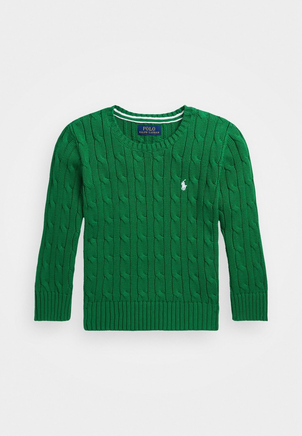 

Вязаный свитер CABLE-KNIT COTTON JUMPER Ralph Lauren, светло-зеленый