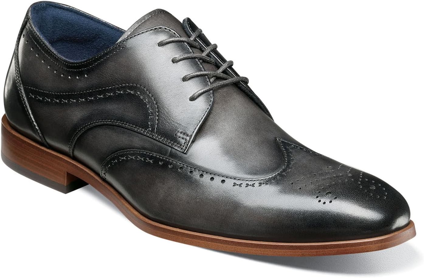 Мужские кроссовки Stacy Adams Brayden Wingtip на шнуровке, серый — фото 2