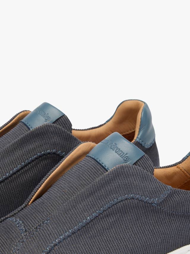 Повседневные кроссовки Park Mid Corduroy Flatform Mid Laceless Russell & Bromley, Blue — фото 3
