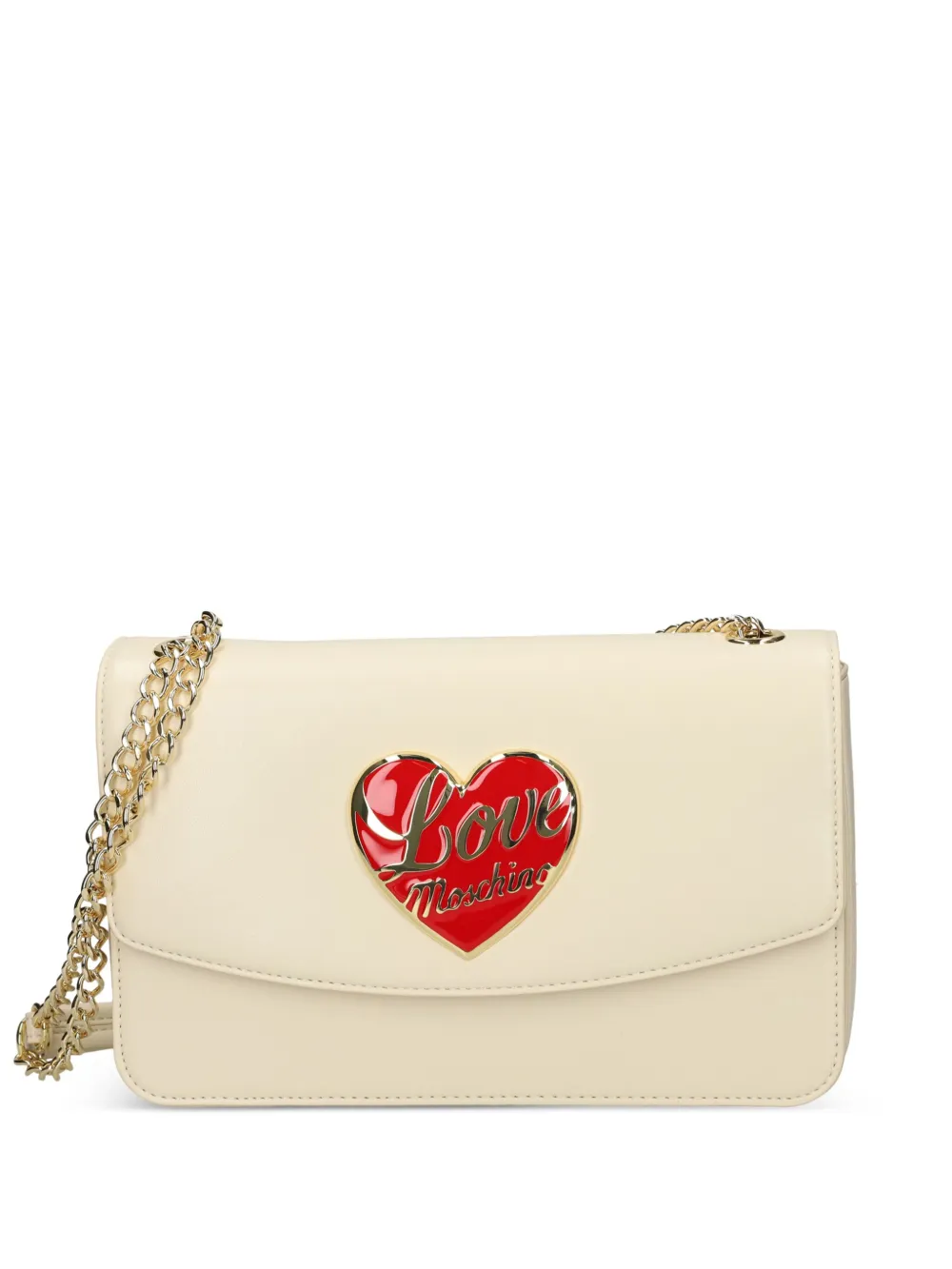 

Сумка через плечо с цепочкой в форме сердца Love Moschino, нейтральный