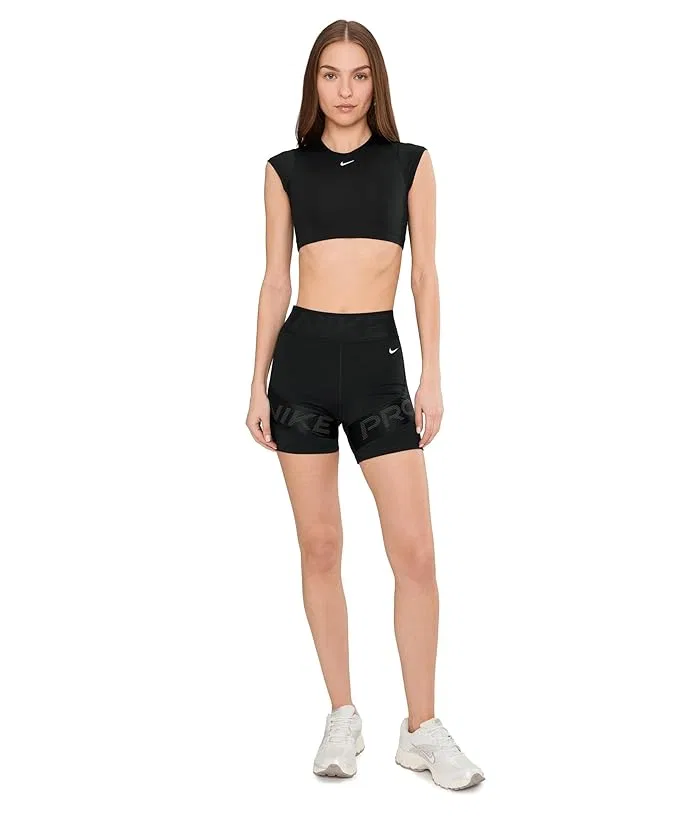 Топ Nike Swim Solid Cropped Top Nike, Black — фото 2