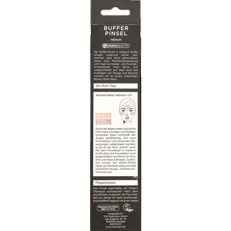 Профессиональная буферная кисть среднего размера For Your Beauty, 1 шт. — фото 2