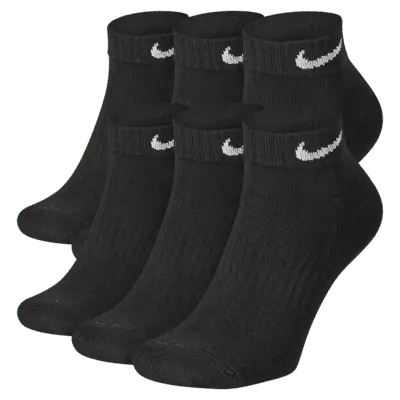 

Носки Nike Everyday Cushioned Training Low (6 шт), черный/белый