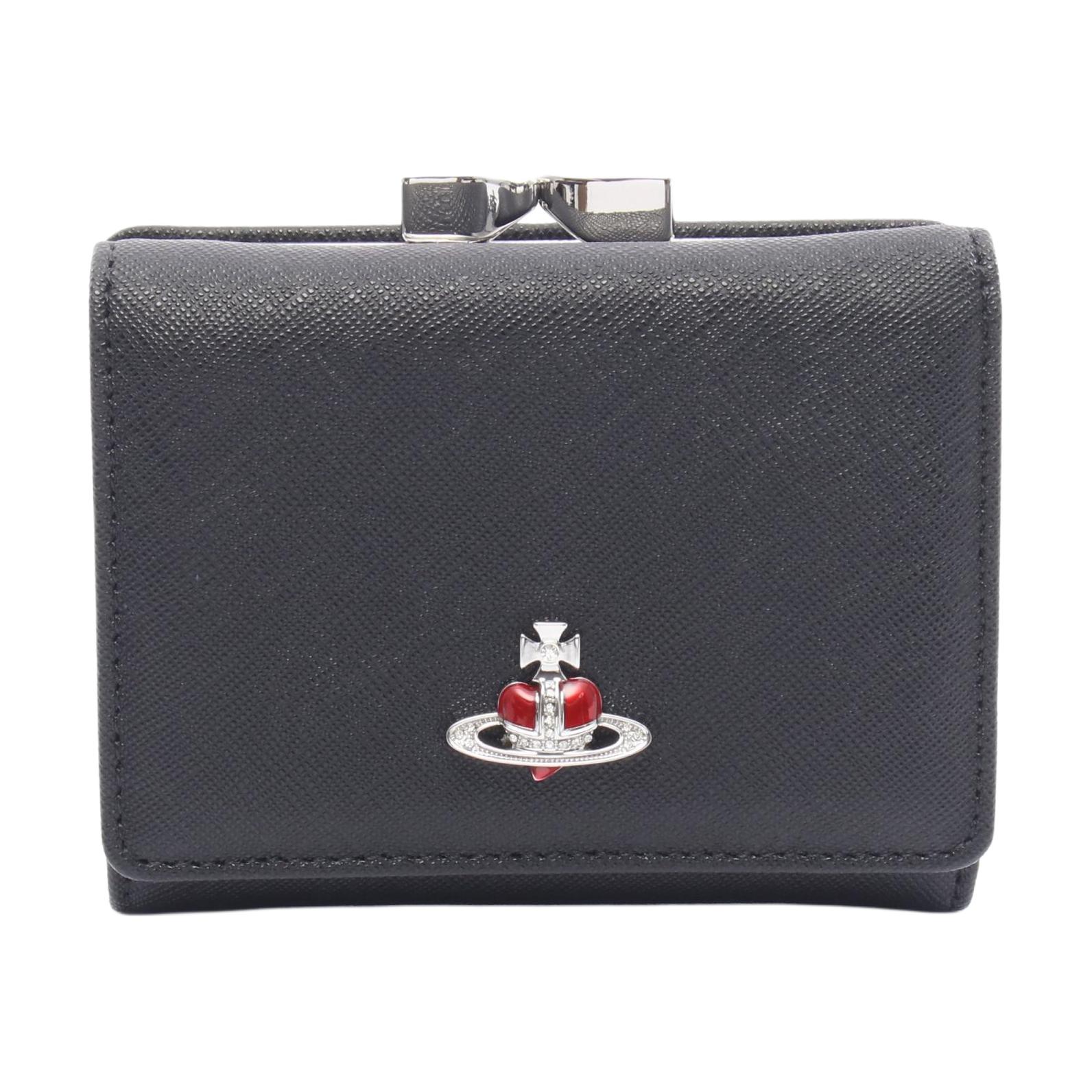 

Vivienne Westwood Кожаный женский кошелёк маленький чёрный