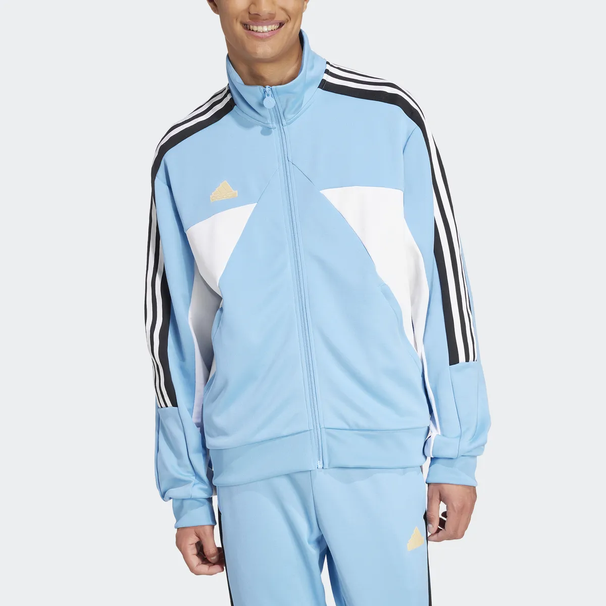 

Adidas Спортивная куртка для активного отдыха "M TIRO NTPK TT" Adidas Sportswear, цвет Light Blue / Black / White