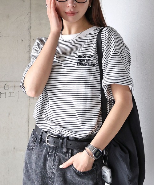 

Футболка с коротким рукавом, вышитый логотип ANME, кремовый