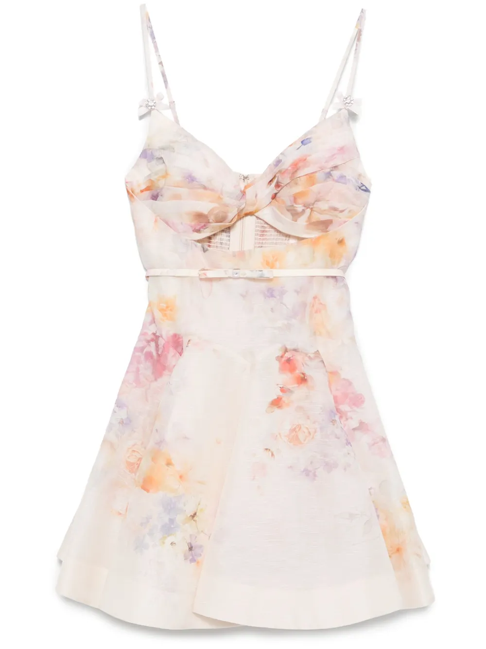 

Платье мини Crush ZIMMERMANN, нейтральный