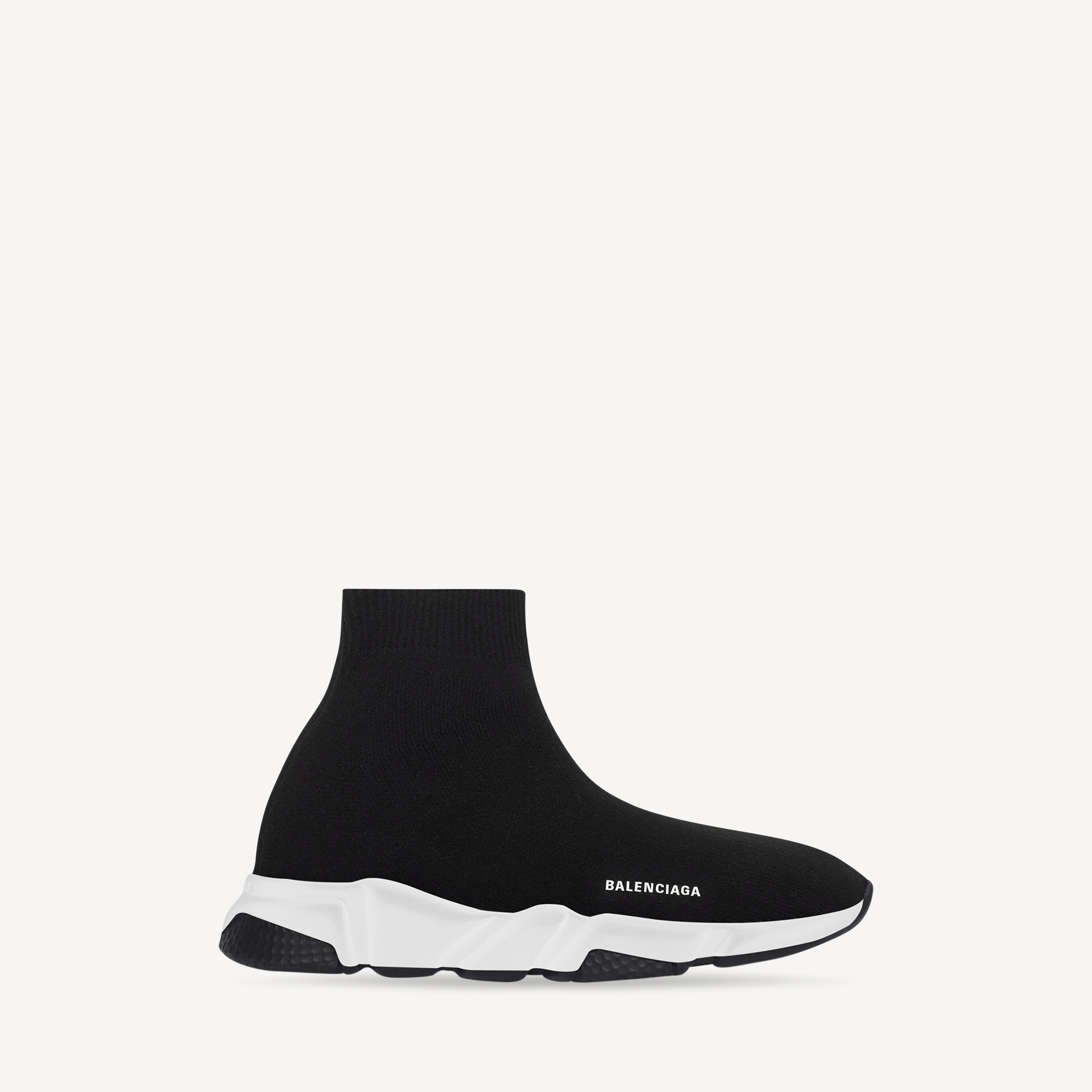 

BALENCIAGA Детские кроссовки Speed из переработанного трикотажа в черно-белом цвете