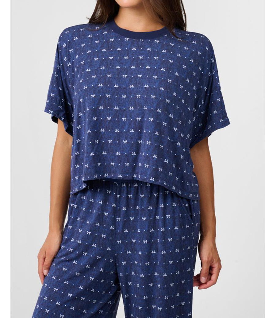 

Женская укороченная футболка для сна WeWoreWhat, Medium wash, Серый, Женская укороченная футболка для сна WeWoreWhat, Medium wash