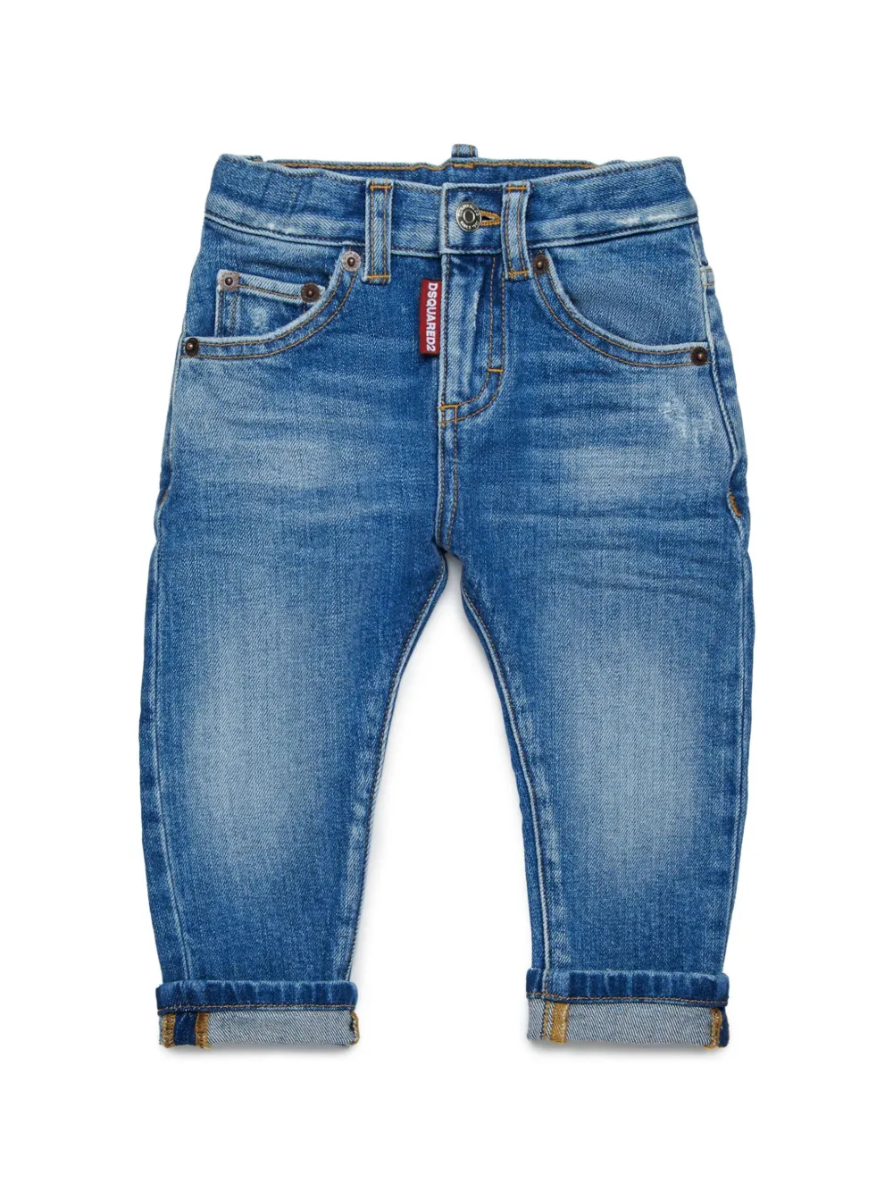 

Зауженные джинсы DSQUARED2 KIDS, синий