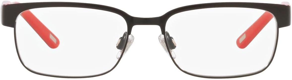 

POLO RALPH LAUREN unisex-adult Pp8036 прямоугольные оправы для очков, Matte Black With Shiny Black On Red/Demo Lens