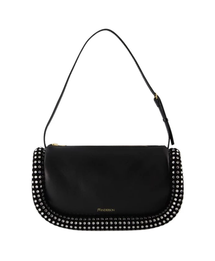 

Сумка Хобо Crystal Bumper 15 кожа Jw Anderson, черный