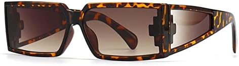 

Солнцезащитные очки в стиле ретро 2027 года, толстая оправа, маленькие прямоугольные, для женщин, серебристые, с боковой защитой, плоская верхняя часть, для мужчин MTZJH, C7