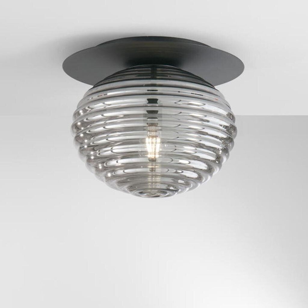 

Потолочный светильник ECO-LIGHT Ripple черно-прозрачный и черный E27, 1 лампочка Eco-Light Leuchten GmbH