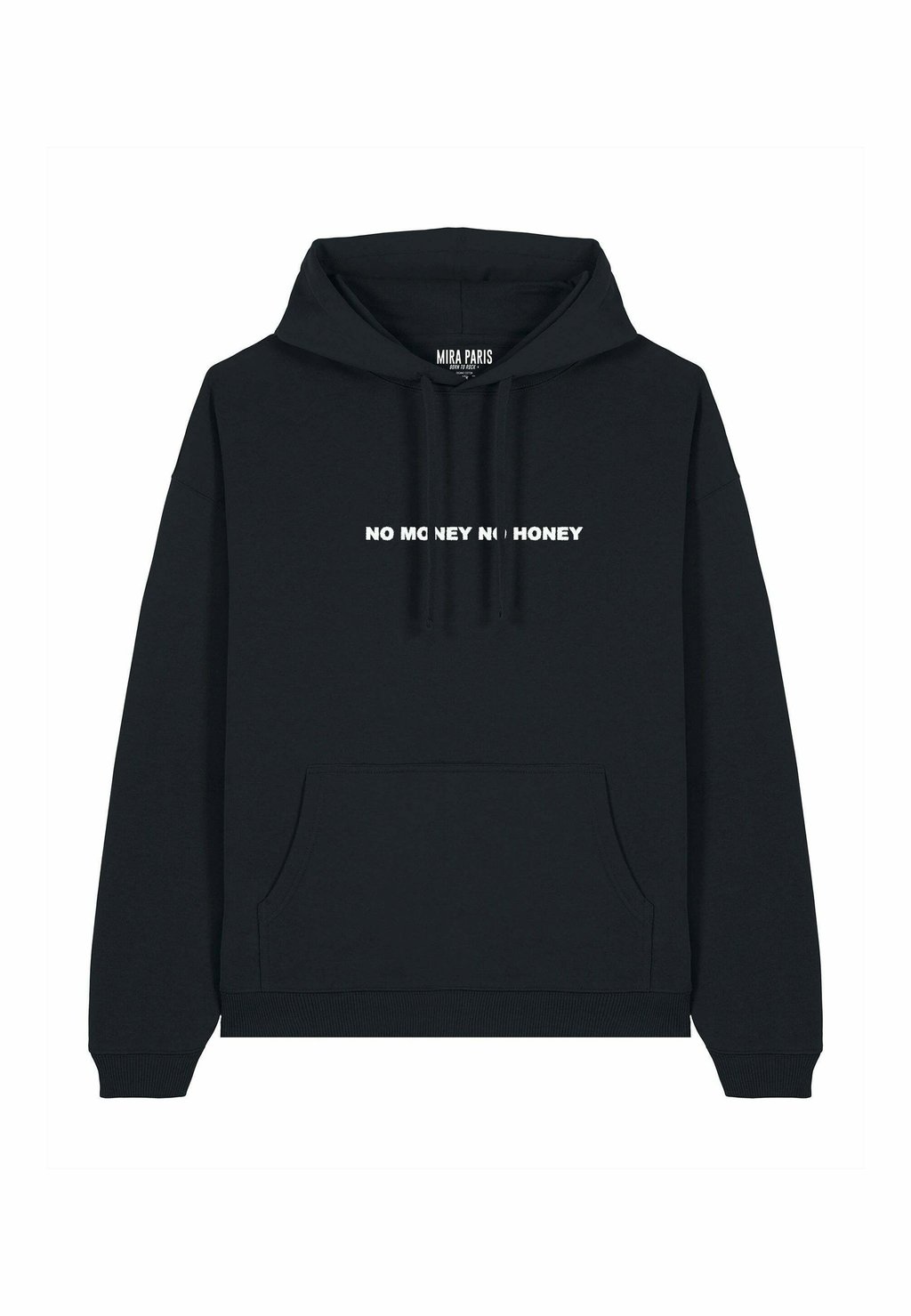 

Толстовка NO MONEY NO HONEY EMBROIDERY UNISEX OVERSIZE - Hoodie Mira Paris, черный
