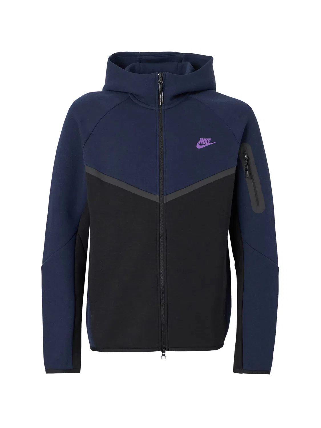 Толстовка на молнии 'TCH FLC' Nike Sportswear, Black