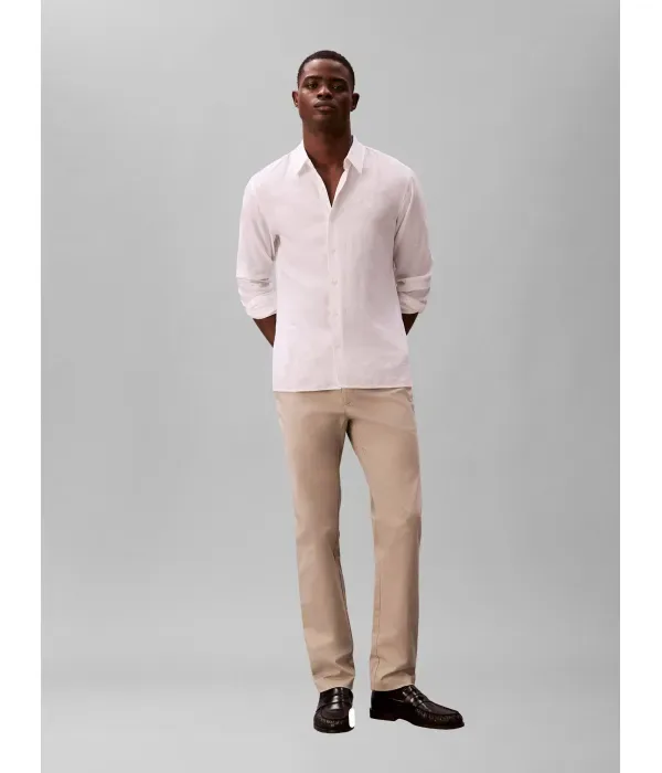 Брюки чинос slim fit Calvin Klein, бежевый — фото 2