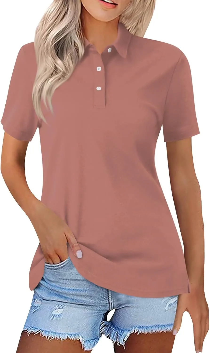 

Летняя поло для женщин с коротким рукавом midelxp