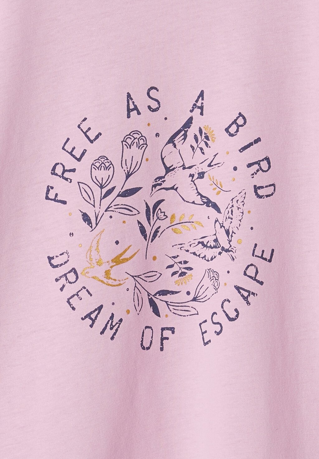 

Футболка с принтом MIT VOLANTÄRMELN Vertbaudet, фиолетовый