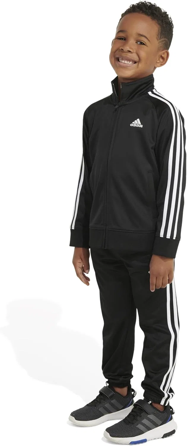 Спортивный костюм для мальчиков adidas, куртка и брюки, Black — фото 4