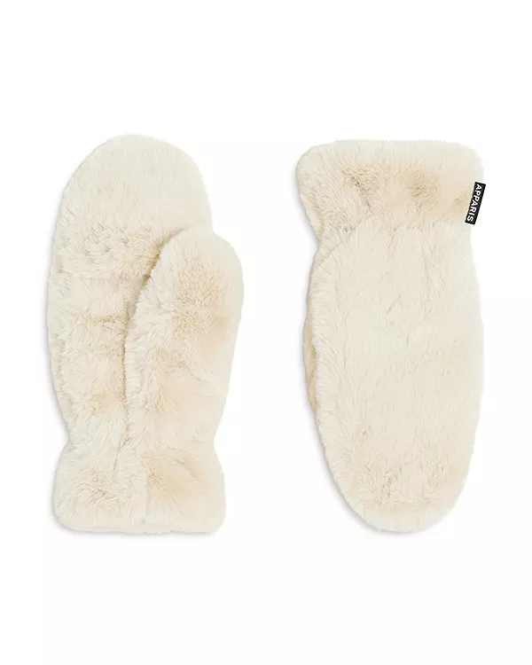 

Перчатки из искусственного меха Coco Apparis, белый