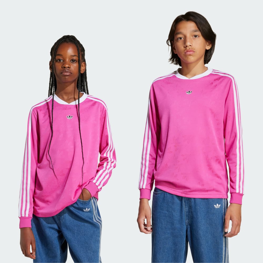 

Топ Adidas Jaquard Long Sleeve Top Kids, цвет Semi Lucid Fuchsia