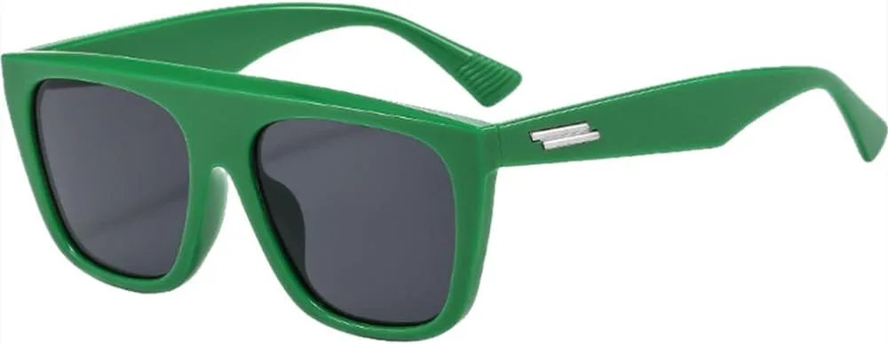 

MUTYNE Винтажные большие квадратные солнцезащитные очки для женщин, ретро желтые очки для вождения, мужские роскошные модные трендовые декоративные очки, C2