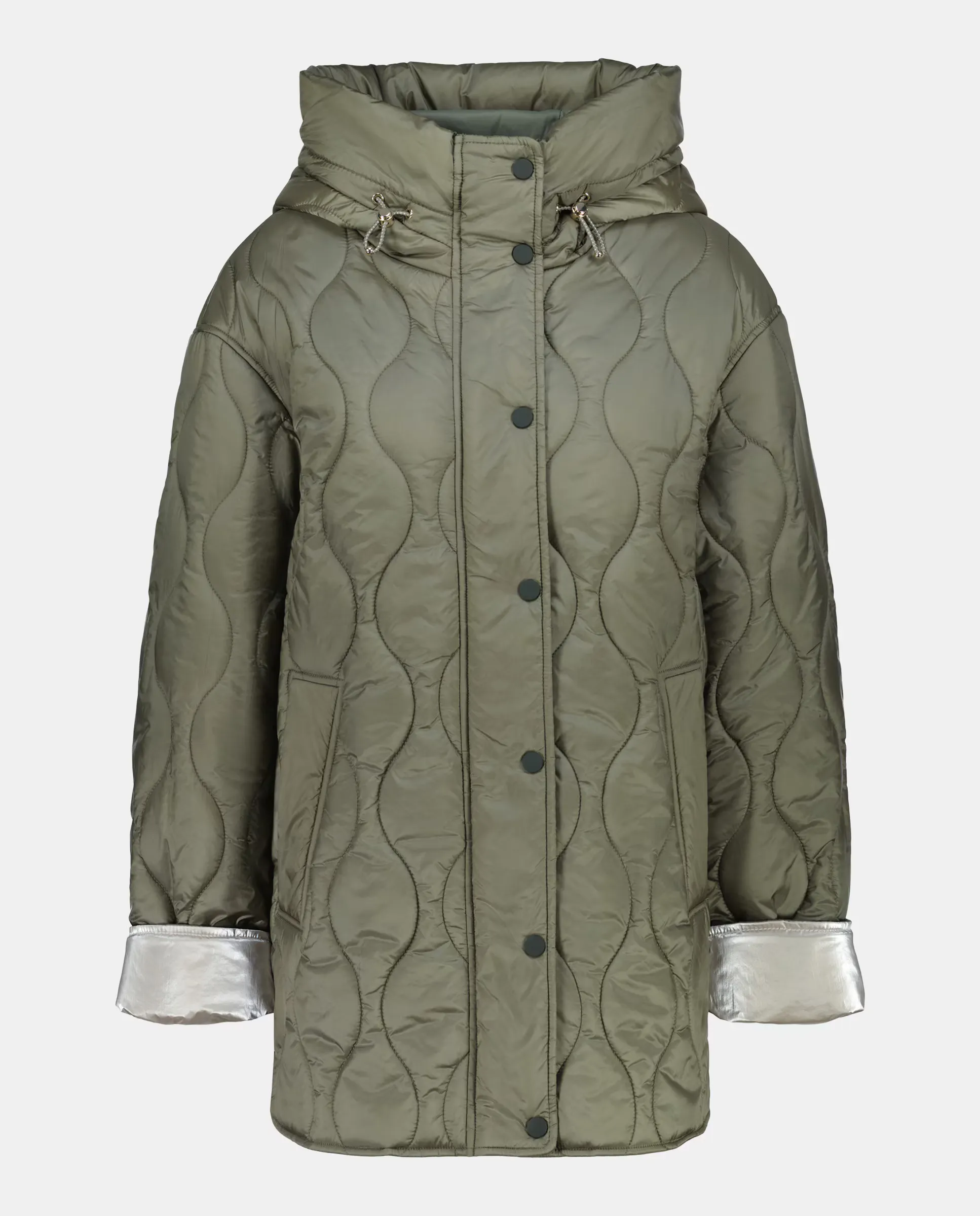 

Женское длинное гладкое пуховое пальто Southern Cotton, цвет 520 Kaki