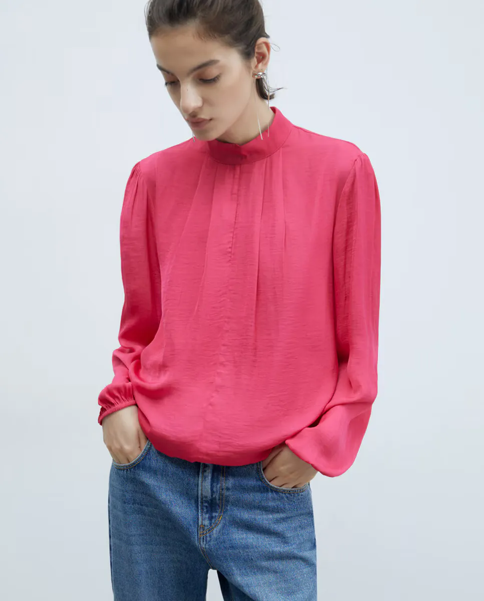 

Пышная блузка Sfera, цвет Fucsia