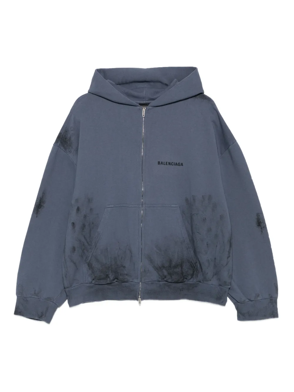 

Худи на молнии с логотипом BALENCIAGA, синий
