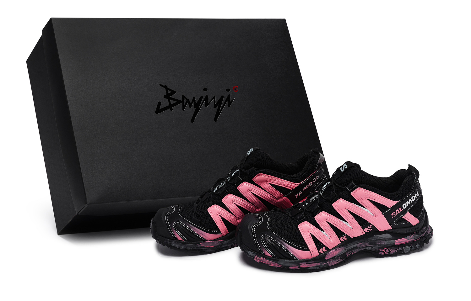 

SALOMON Кроссовки XA PRO 3D Dark Night Sweetheart, специальная коробка низкие уличные обувь unisex черный розовый