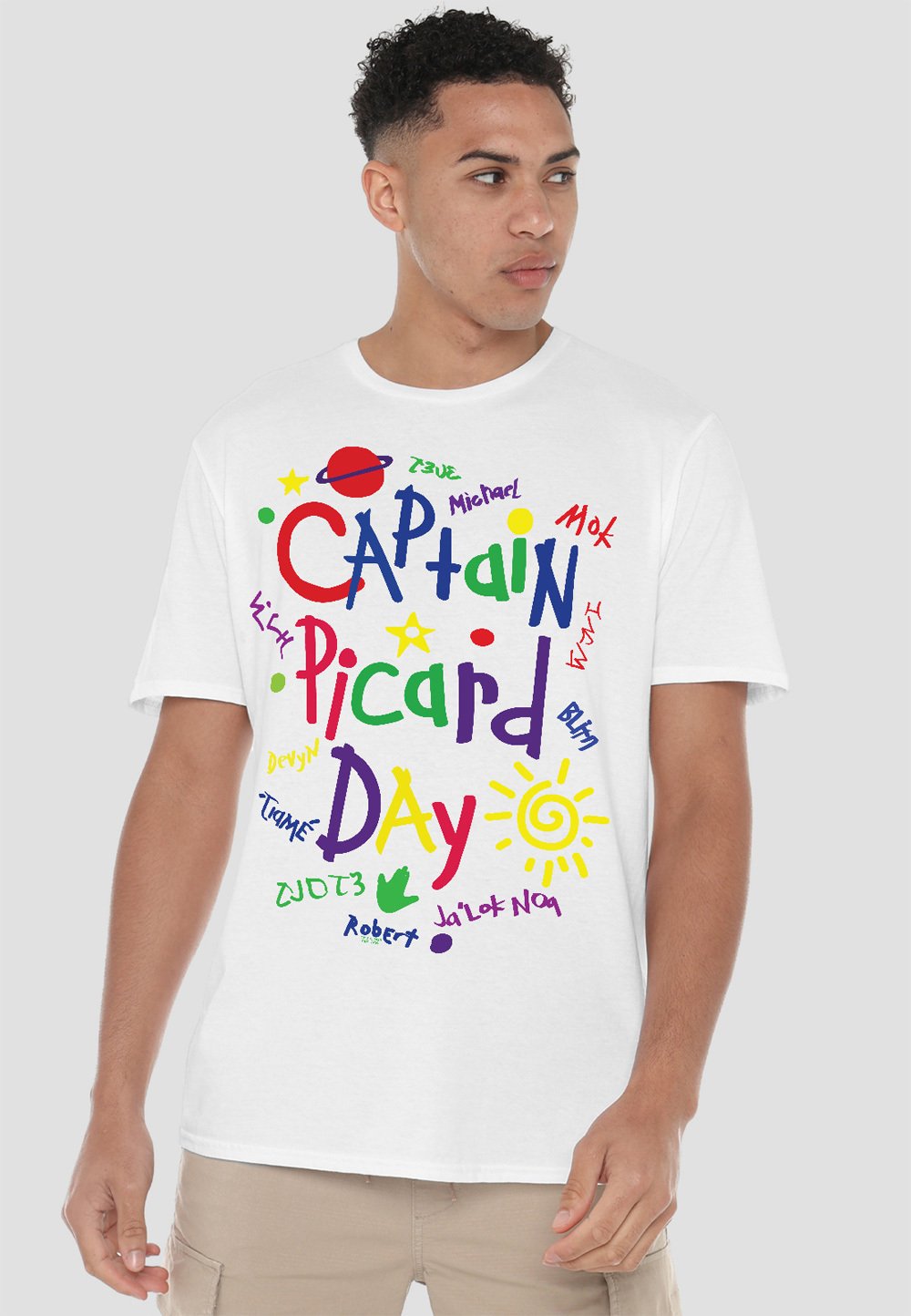 

Футболка с принтом STAR TREK PICARD PICARD DAY Cotton Soul, белый