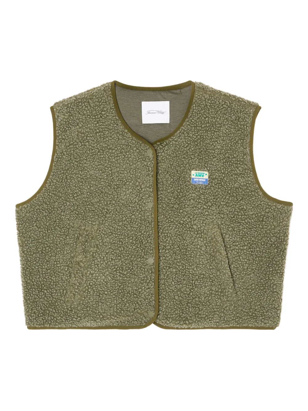 

Жилет hoktown с карманами на молнии American Vintage, зеленый