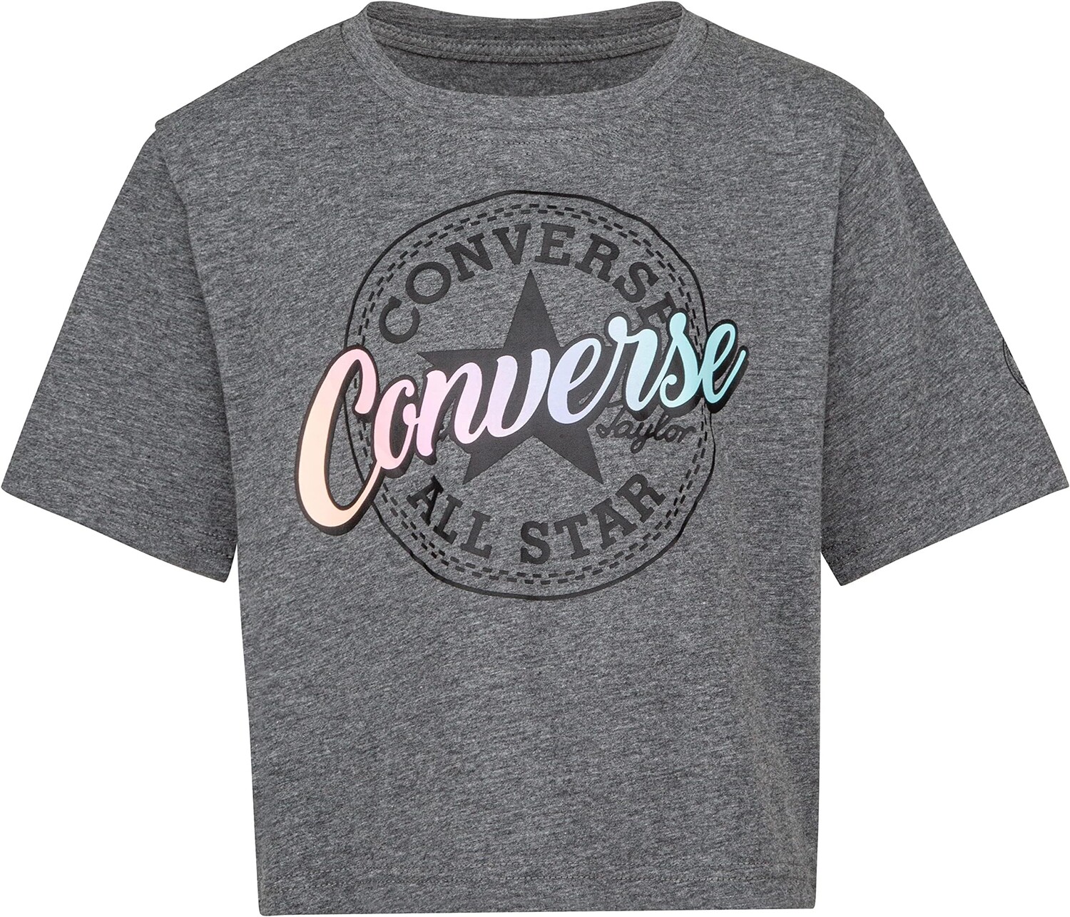 

Футболка Converse Short Sleeve Tulip Hem Graphic Tee, цвет Charcoal Heather
