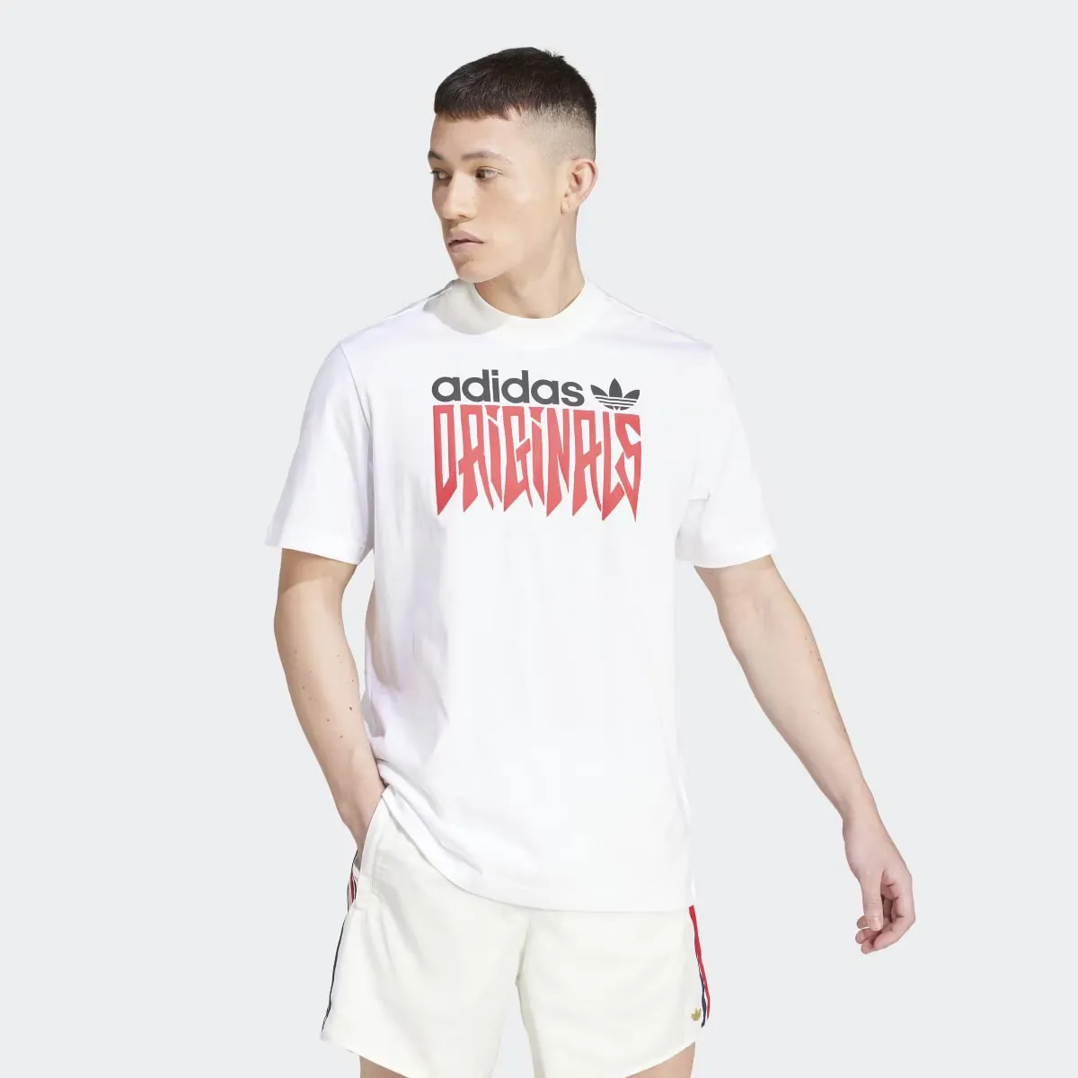 

Футболка мужская Graphic Loose adidas Originals, белый