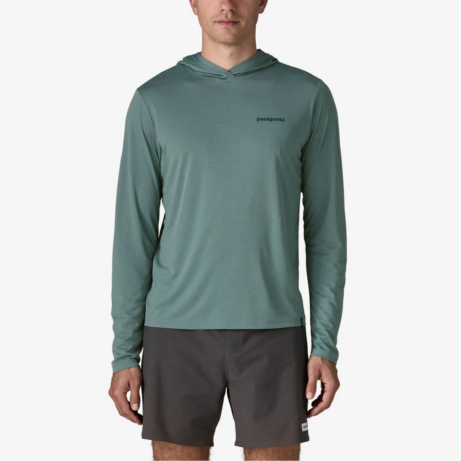 Футболка мужская Capilene Quick Dry Patagonia, синий/серый/зеленый/BSLX — фото 4