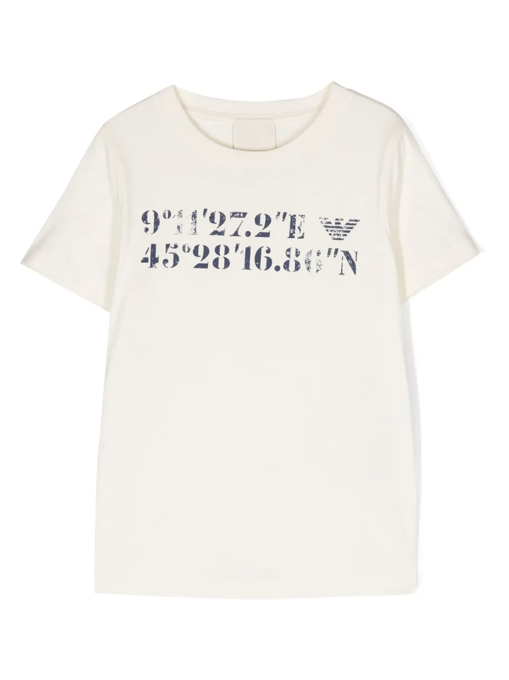 

Футболка с принтом Emporio Armani Kids, нейтральный