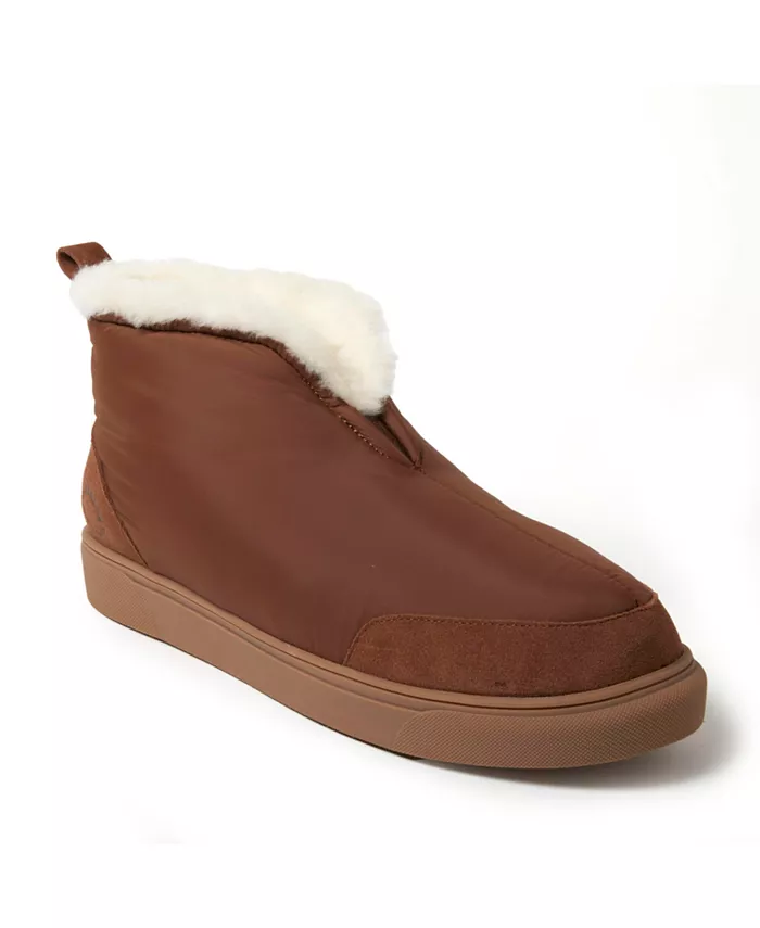 

Мужские уютные тапочки Fireside by Shearling Warm Up Bootie Dearfoams, коричневый