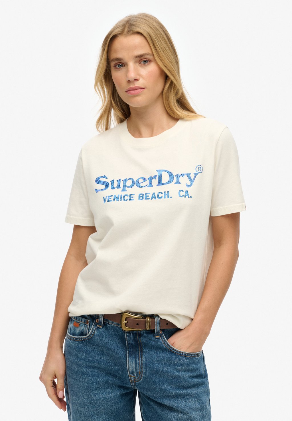 

Футболка с принтом VENUE Superdry, белый
