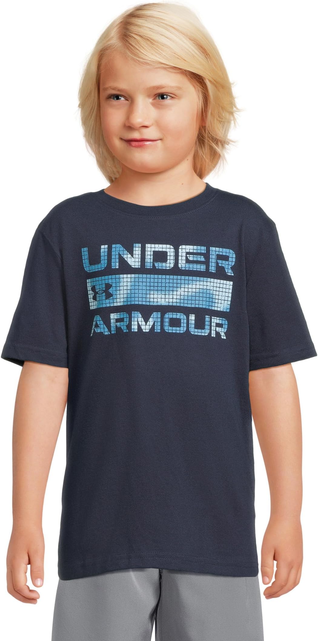 

Футболка с логотипом Stacked Under Armour Kids, Midnight Navy