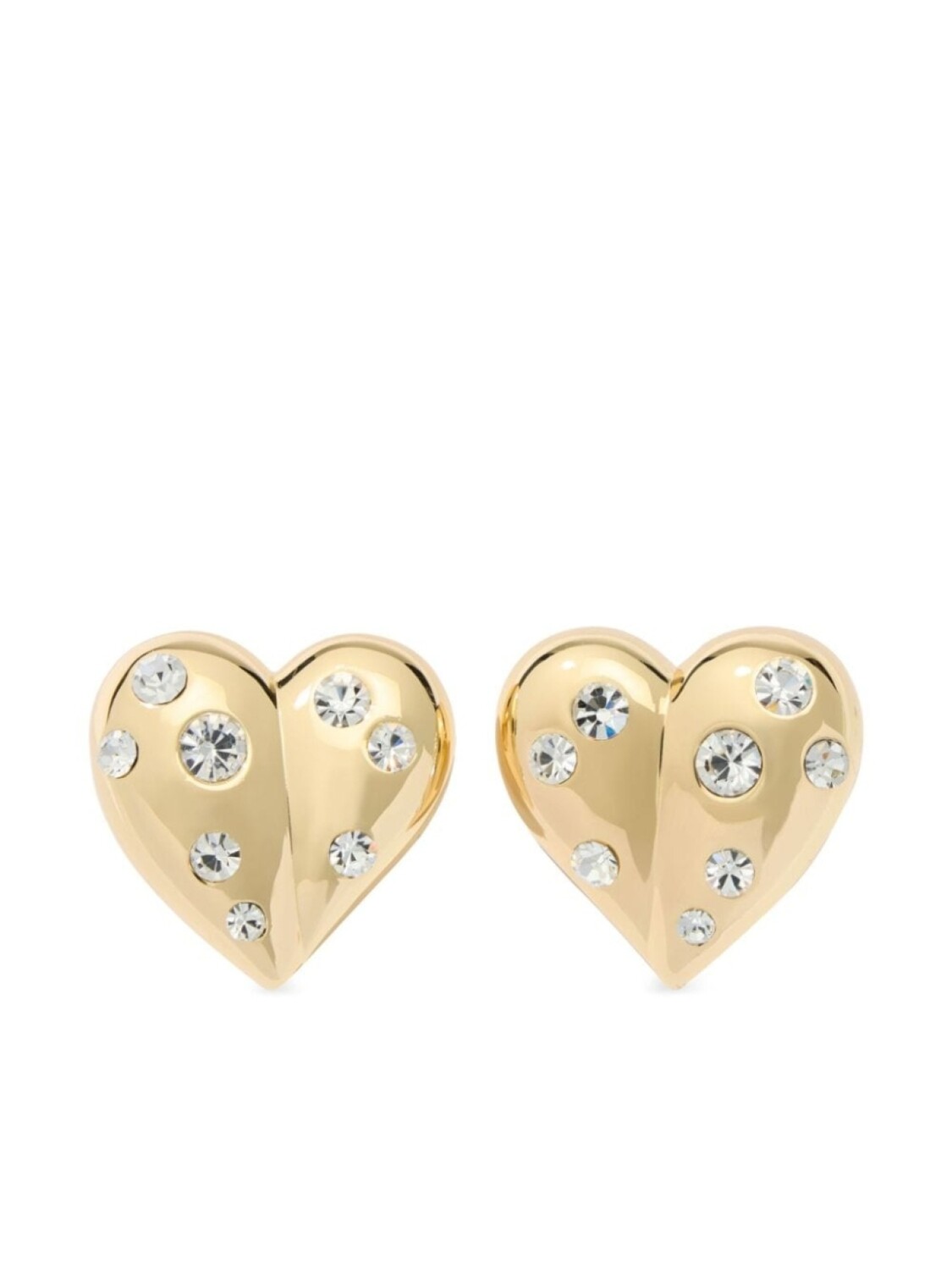 

Серьги-гвоздики в форме сердца Carolina Herrera, золотой